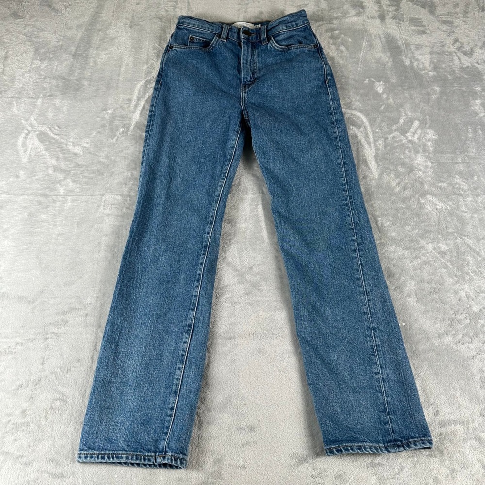 & Other Stories Jeans‎ Womens 24 Blue Straight Leg High Rise Los Angeles Atelier